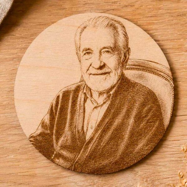 Sous verres personnalises en bois à partir d’une photo