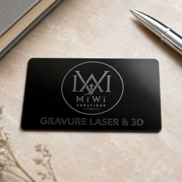 carte de visite premium métal