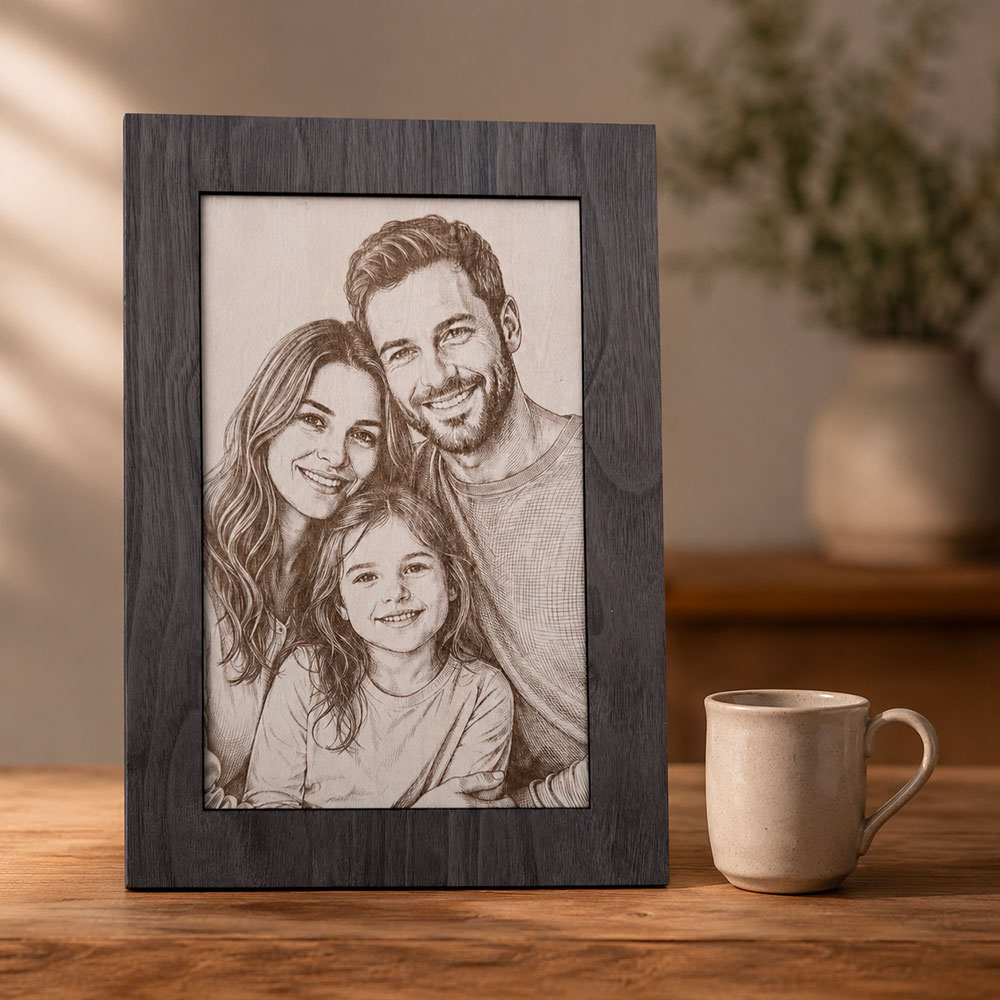 photo gravée au laser maxi format