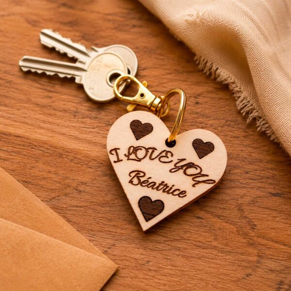 porte clés personnalisé amour