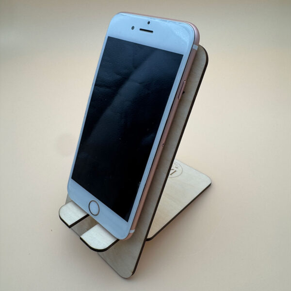 porte téléphone en bois support