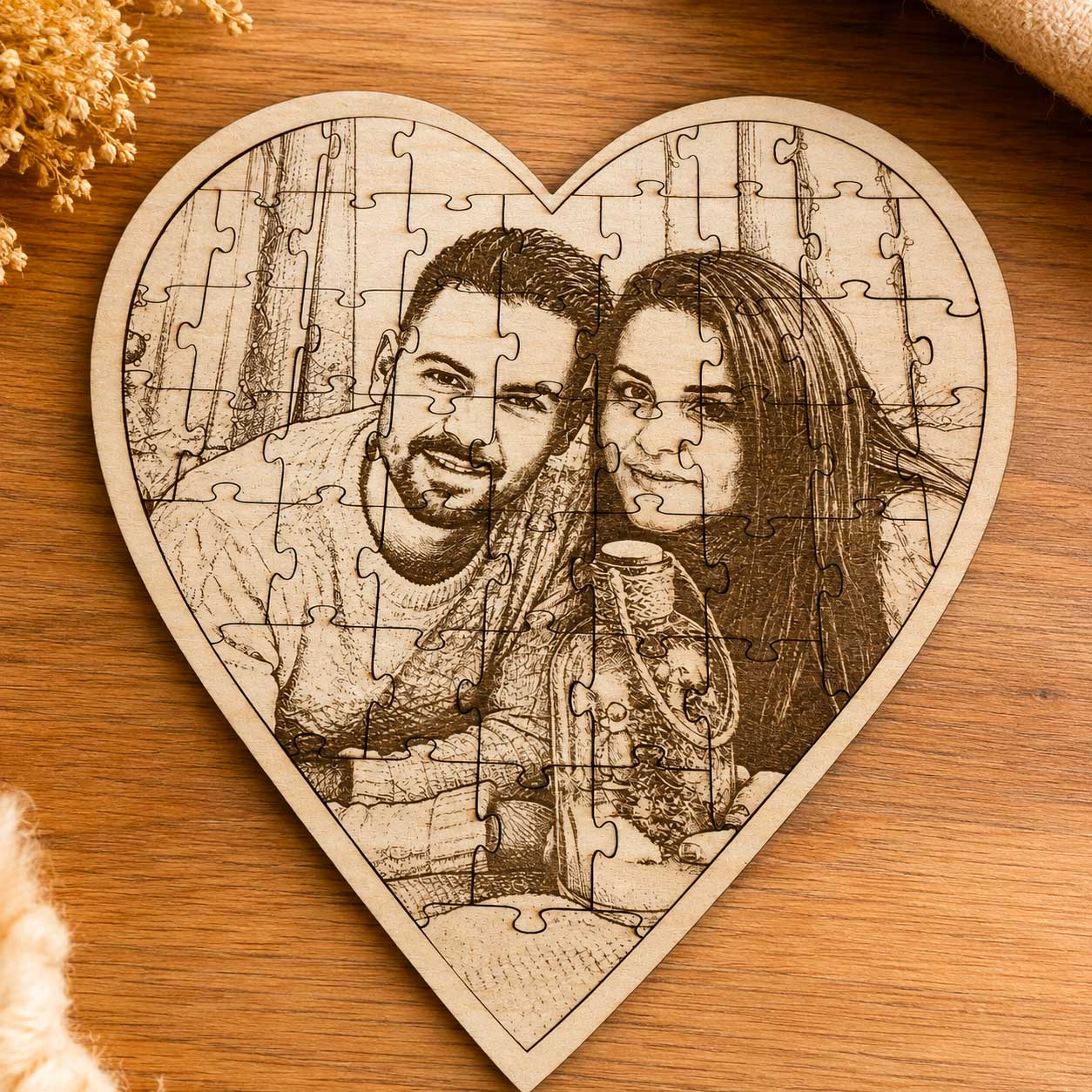 puzzle-bois-personnalise-coeur puzzle en bois personnalisé en forme de coeur