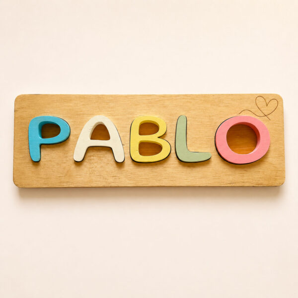 puzzle prénom en bois personnalisé