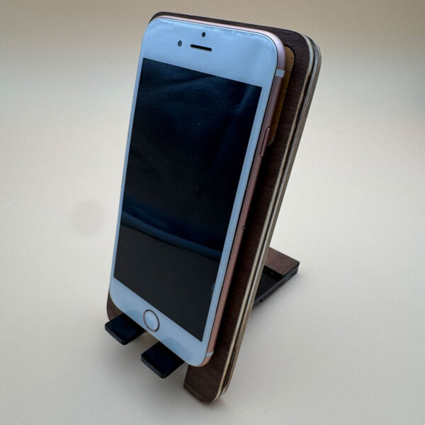 support téléphone en bois